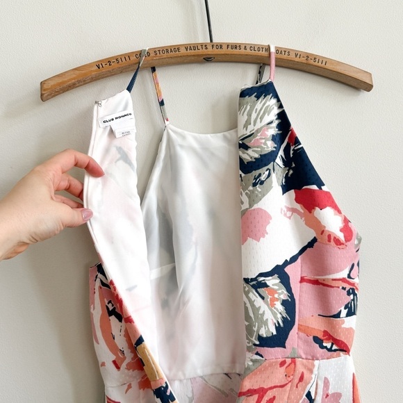 CLUB MONACO • Scharpettah Floral-Print Halter Dress - Picture 12 of 15